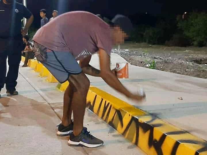 avenida, graffiti, multa, vandalismo