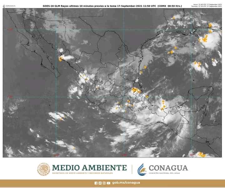 chubascos, pronóstico, smn