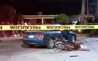 accidente motocicleta, Angostura