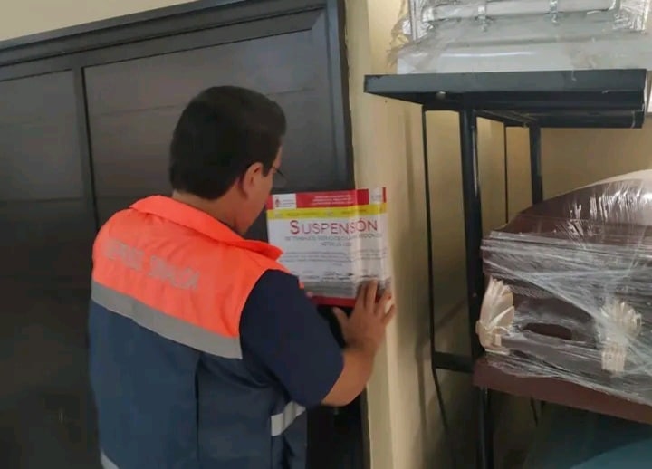 aguas residuales, funeraria