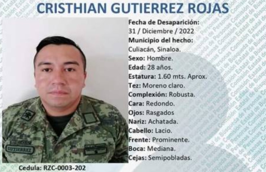 Culiacán, desaparecido, Militar