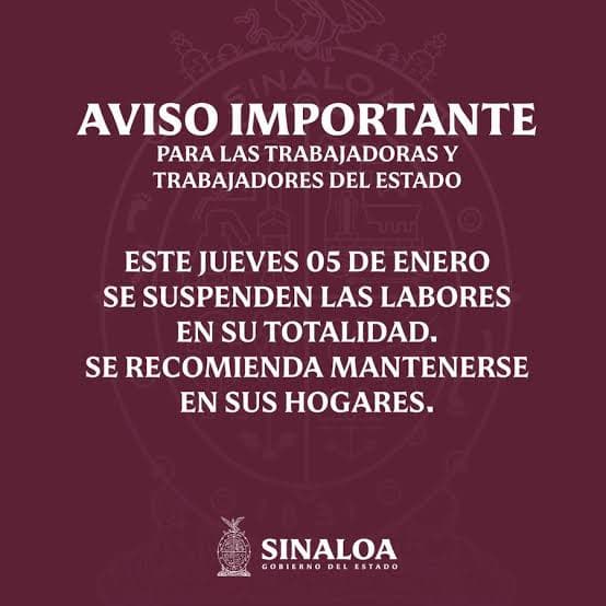 Por enfrentamientos y bloqueos se suspenden labores en Culiacán