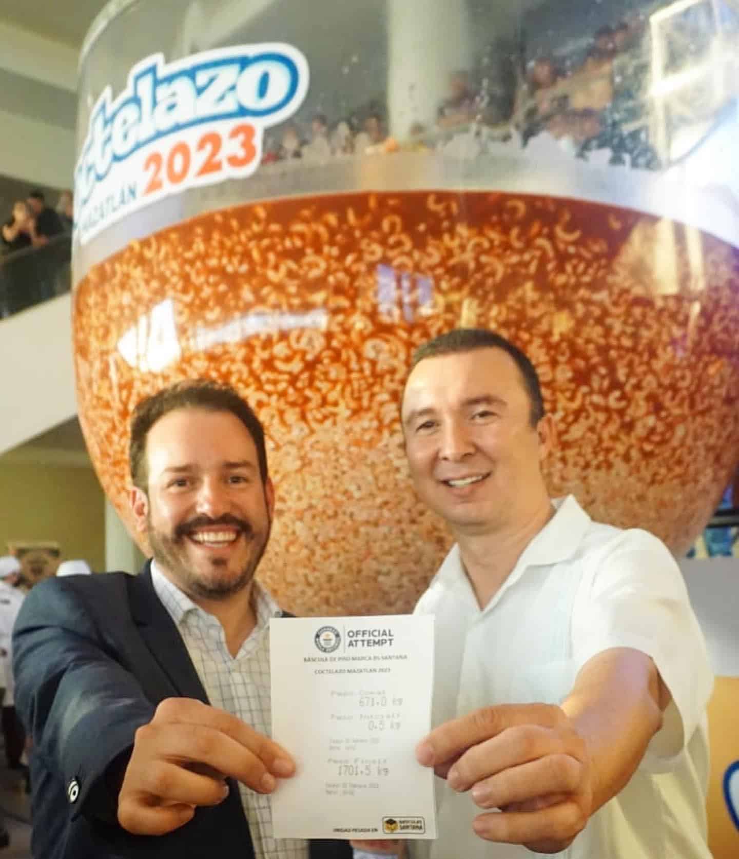 Cóctel Camarón, Mazatlán, Record Guinness
