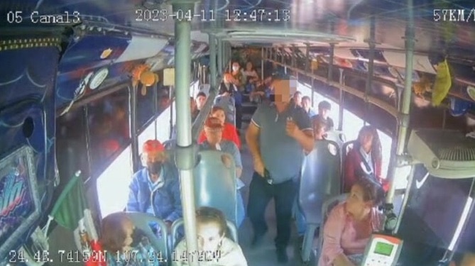 asaltante Culiacán, asalto camión, Camión Culiacán