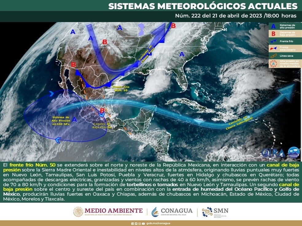 clima, clima México, Lluvias México