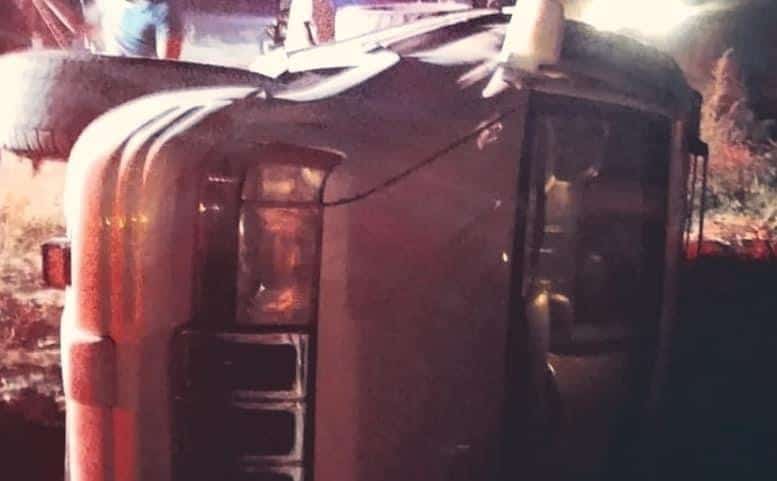 Angostura, Volcadura