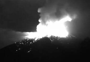 erupción, Volcán Popocatépetl