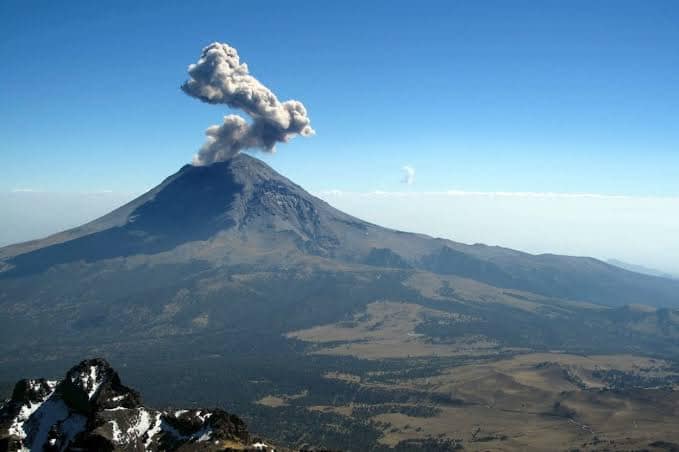 Alerta amarilla, Volcán Popocatépetl