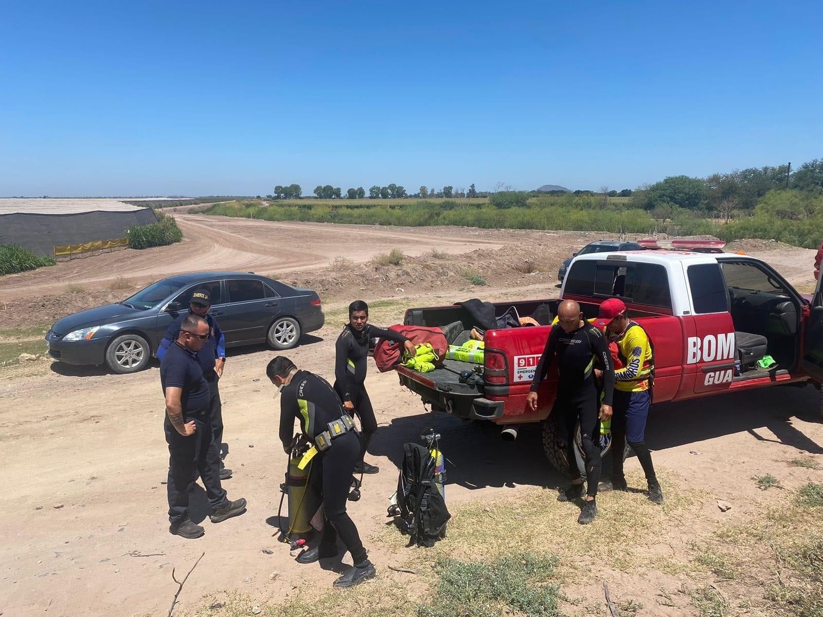 Ahogado, bomberos, canal, Cuerpo, Guasave, joven