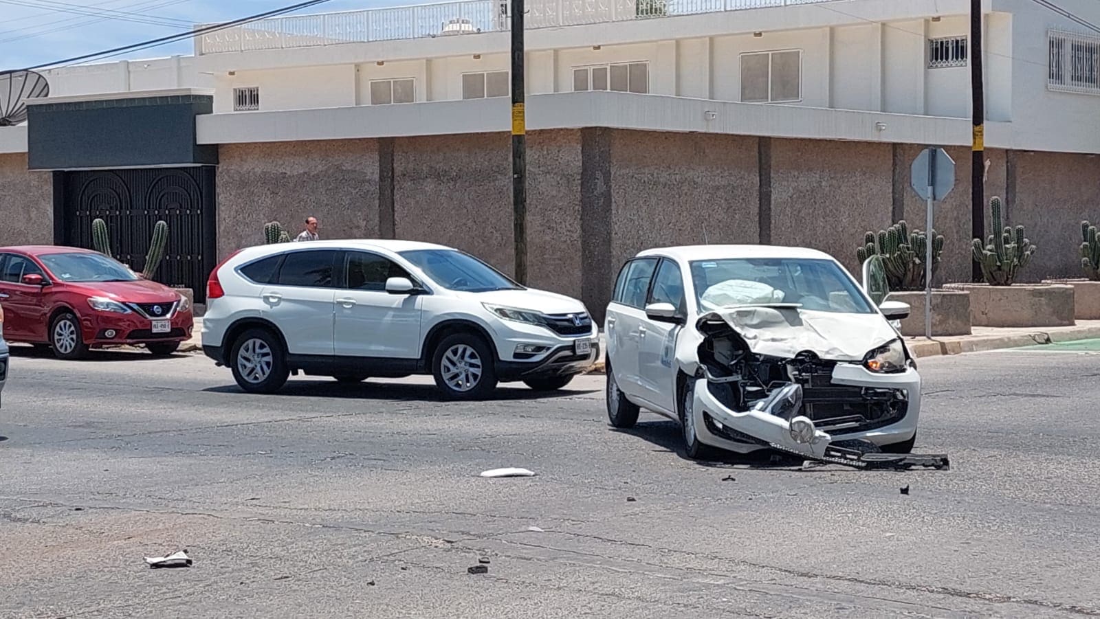 accidente, camión urbano, Los Mochis