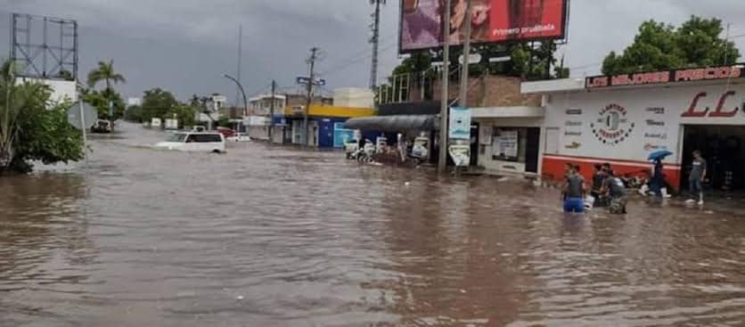 inundaciones, Los Mochis, temporada lluvias