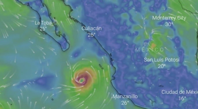 clima, clima sinaloa, Huracán Beatriz