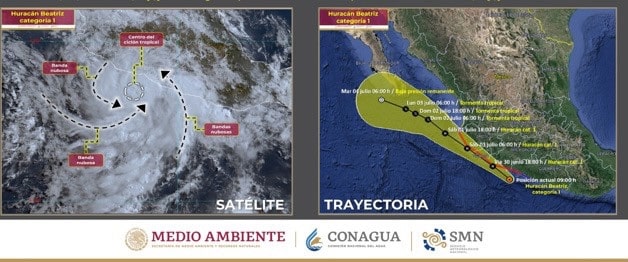 Huracán Beatriz, Mazatlán