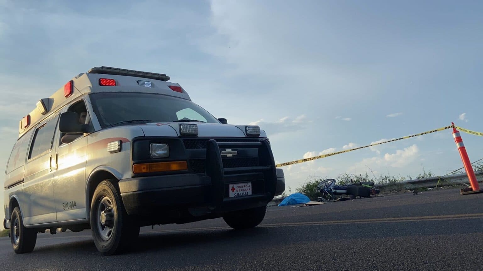 accidente, Angostura, Choque