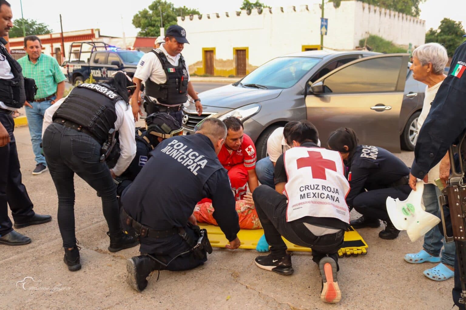 accidente, Angostura, mujer