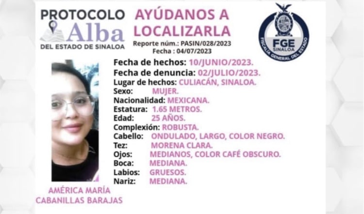 Culiacán, Joven desaparecida