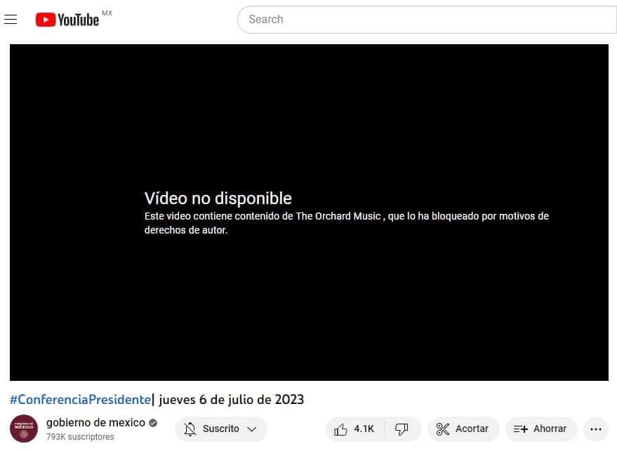 amlo, La Mañanera, youtube