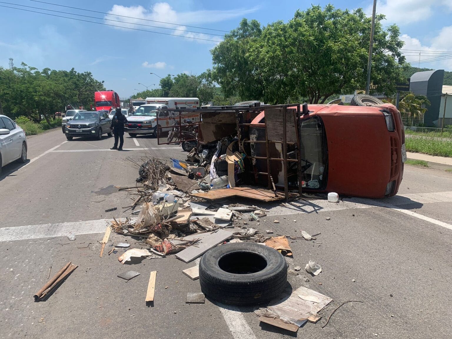 Mazatlán, Tráiler, Volcadura