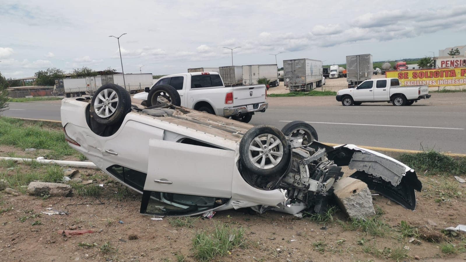 accidente, Culiacán, Volcadura