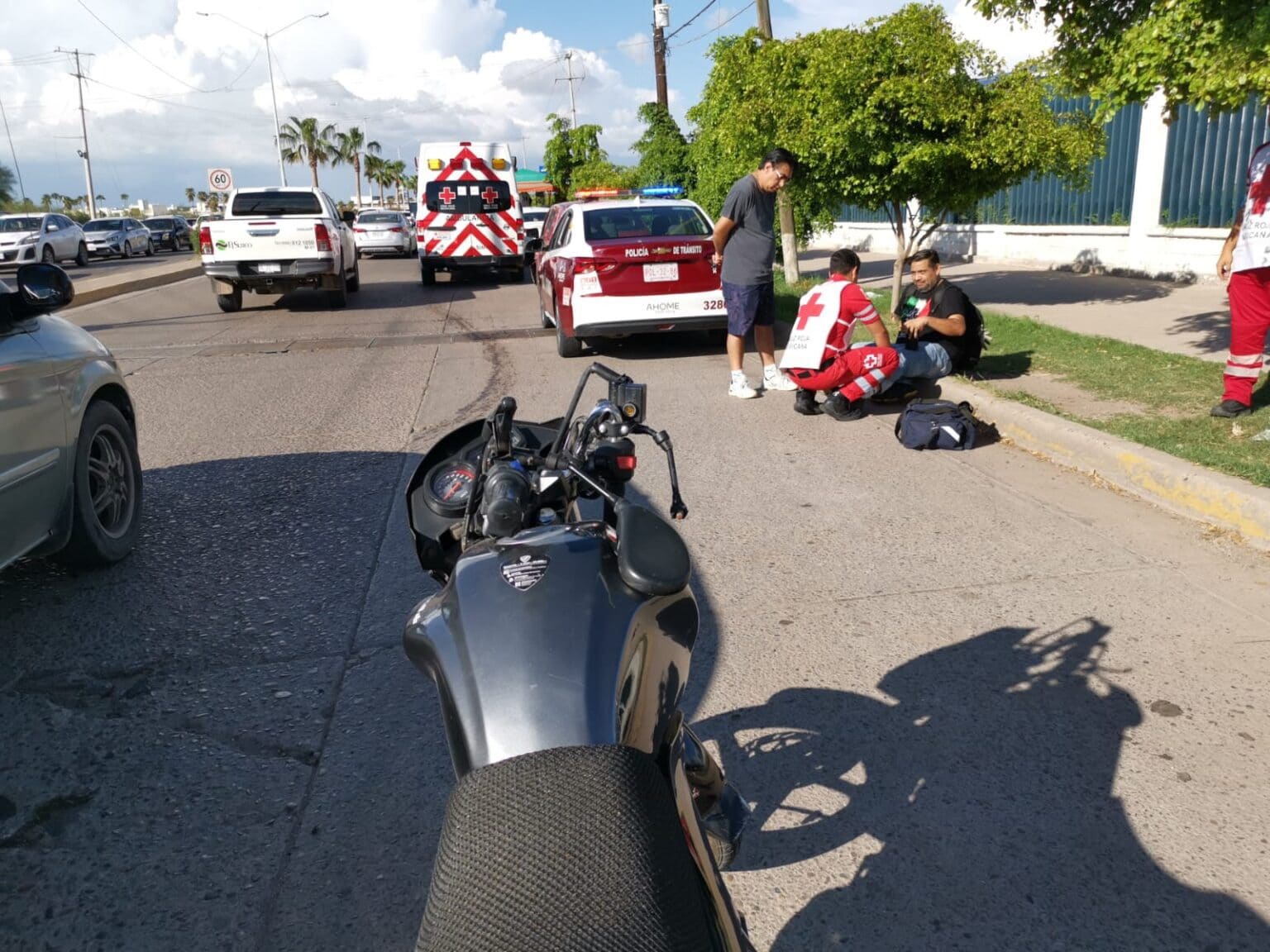 heridos, Los Mochis, motociclista