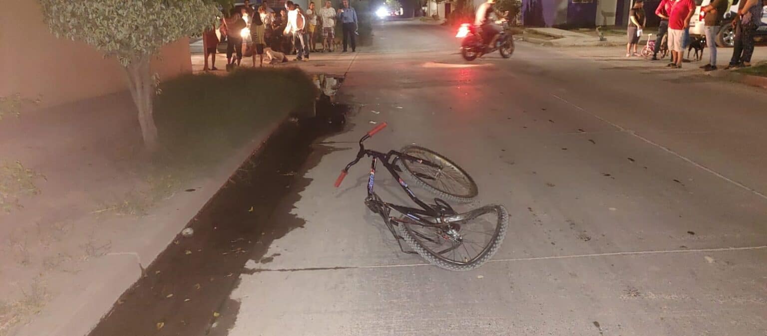 ciclista, Guasave, Herido