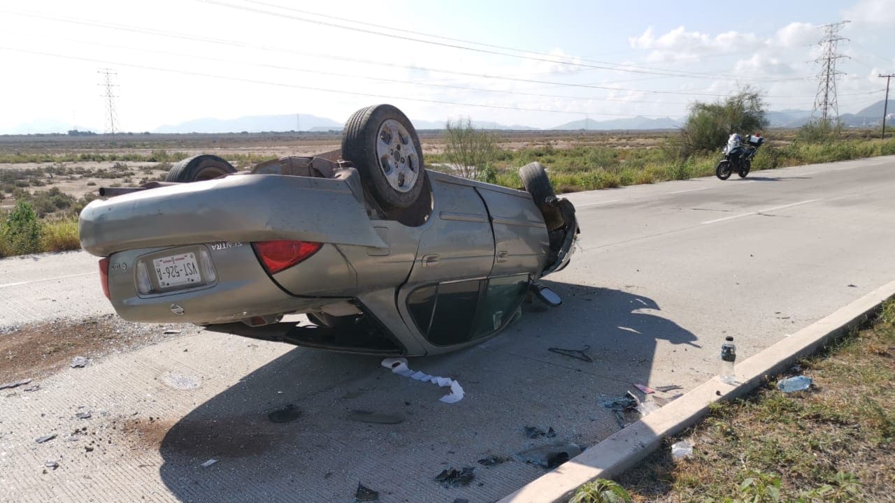 accidente, ahome, Volcadura