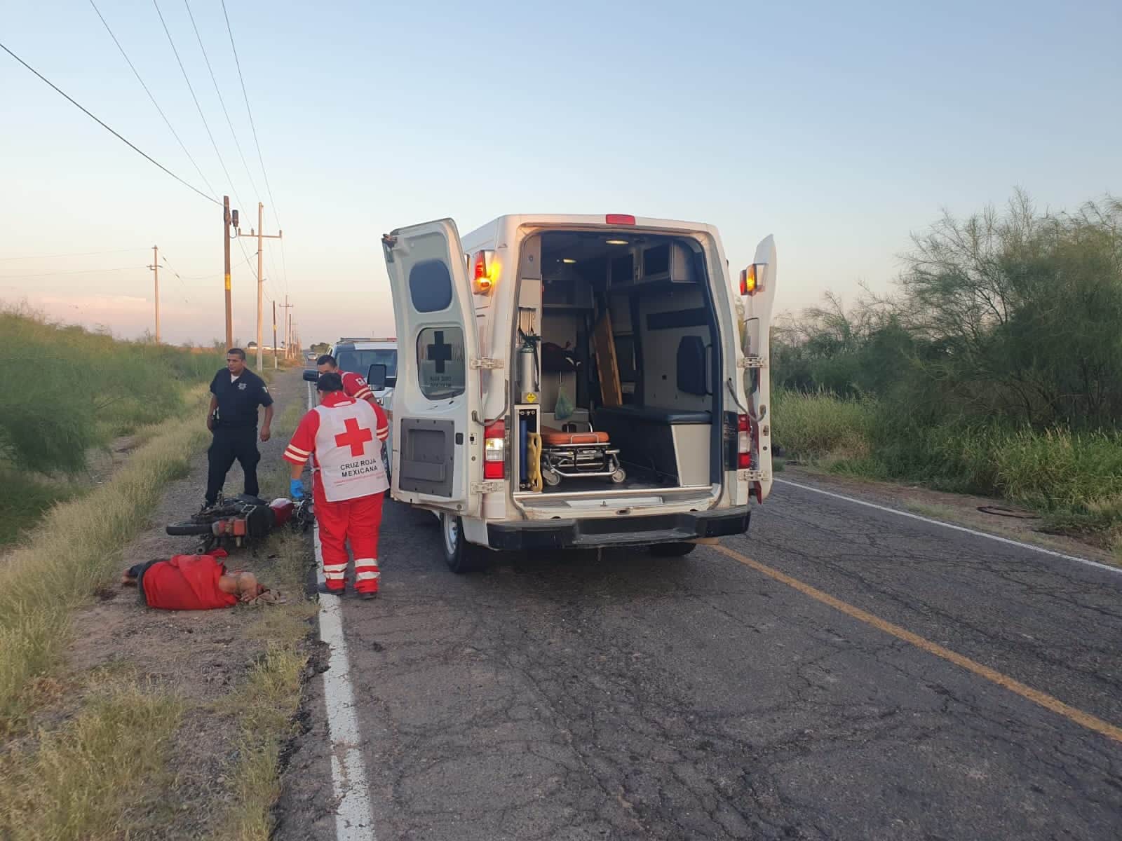 accidente, Guasave, motociclista