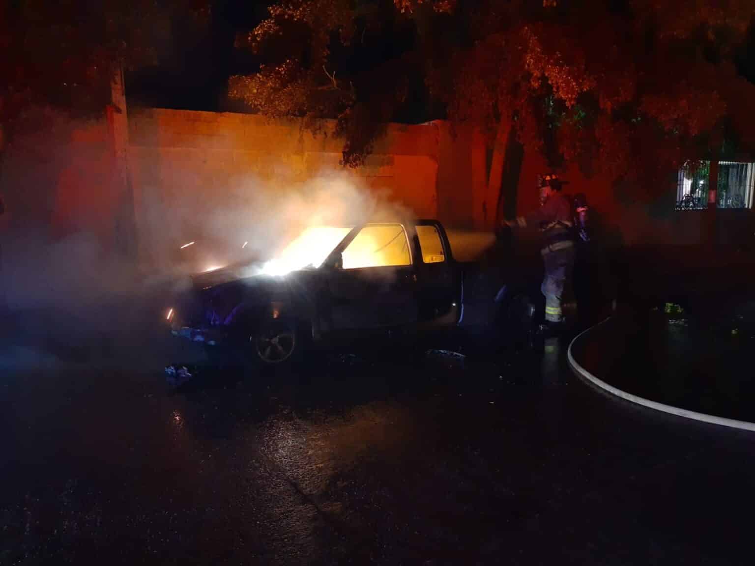 incendio, Los Mochis, vehículo