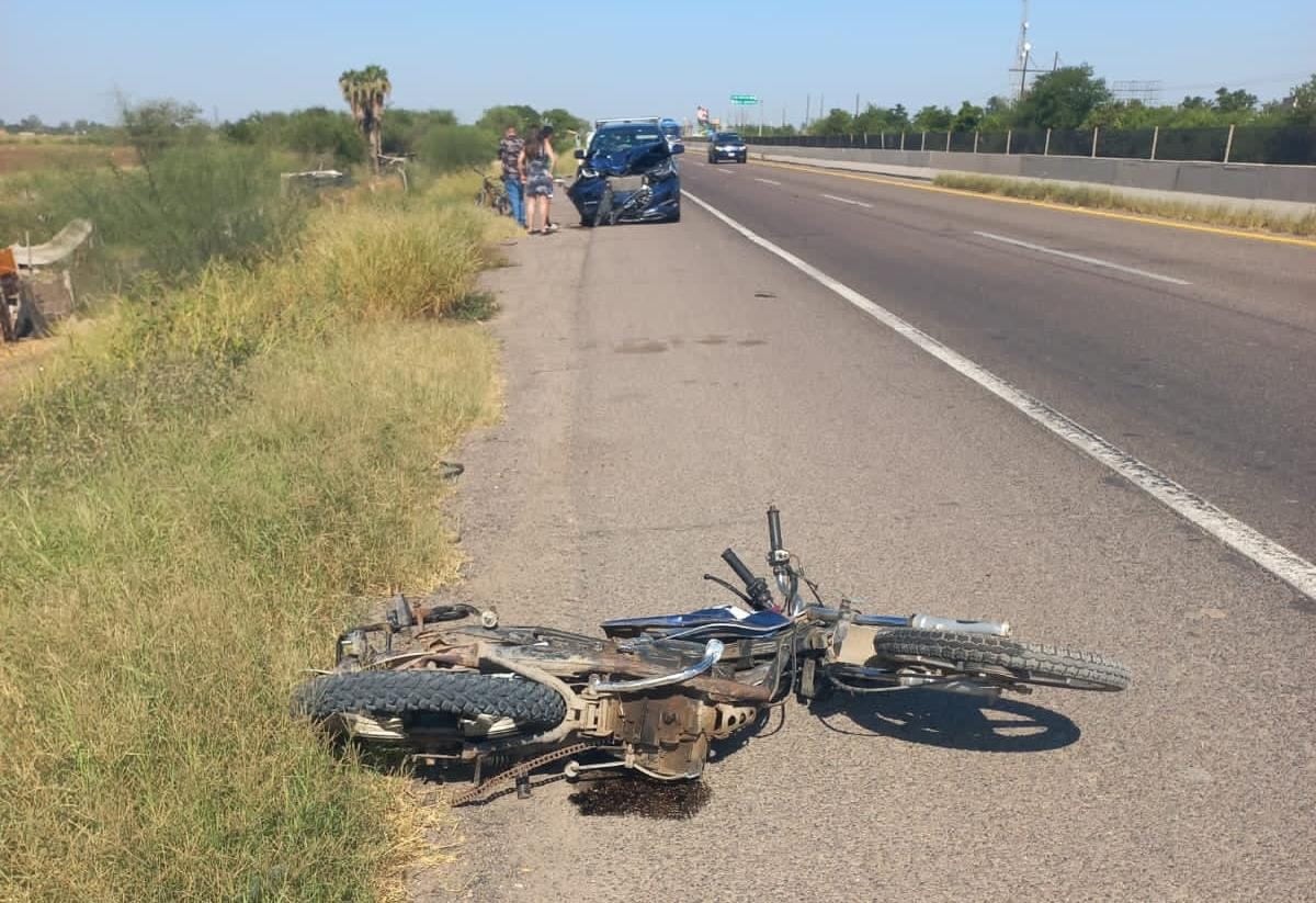 accidente, Guasave, motociclista