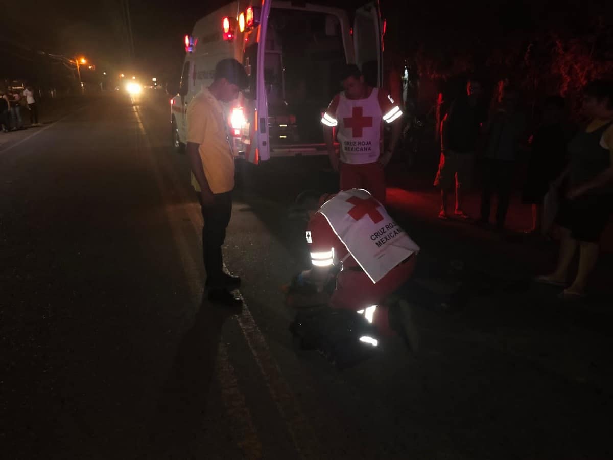 Colisión, Guasave, motociclista, perro