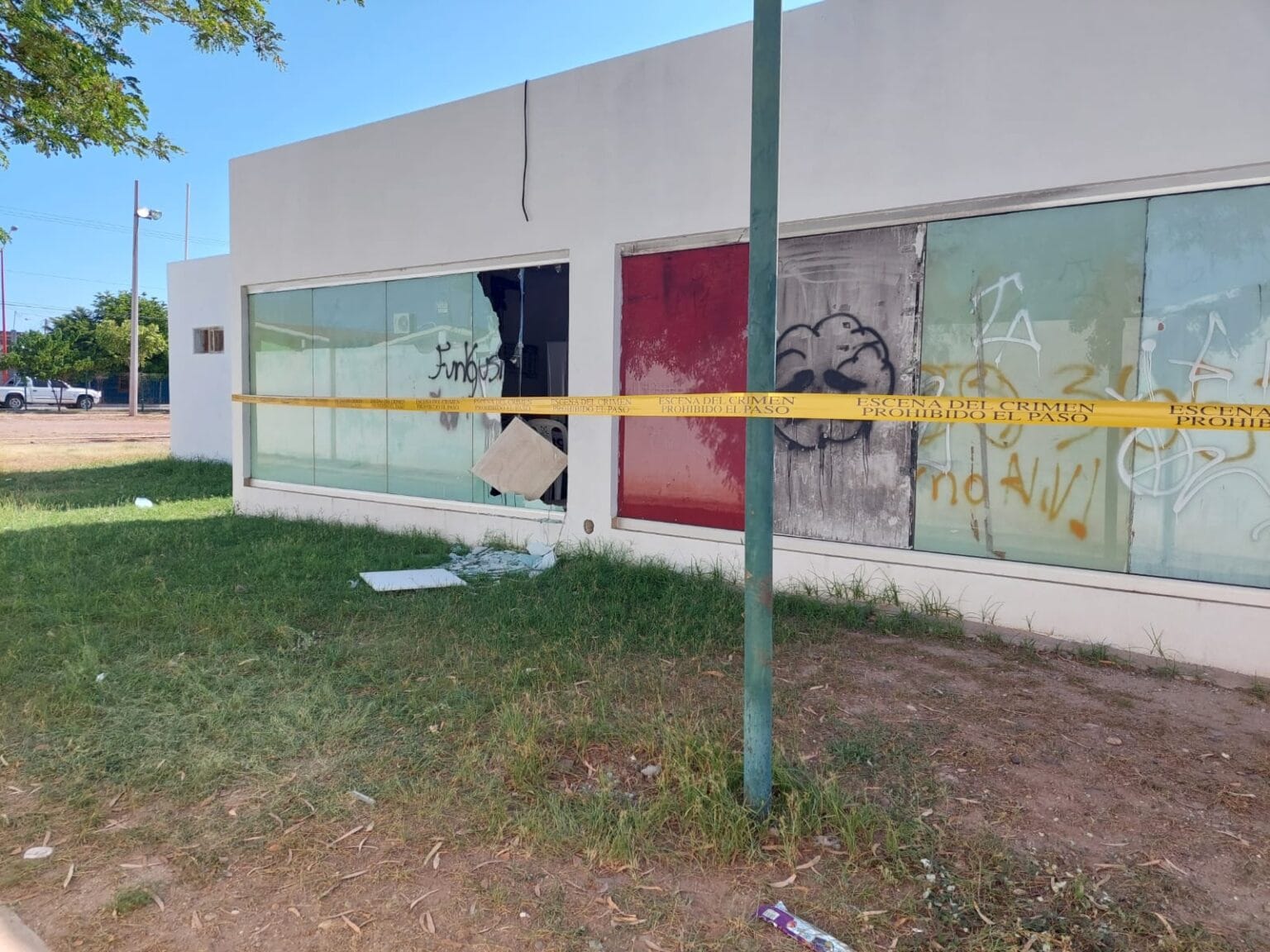 Guamúchil, oficinas bienestar, vandalismo