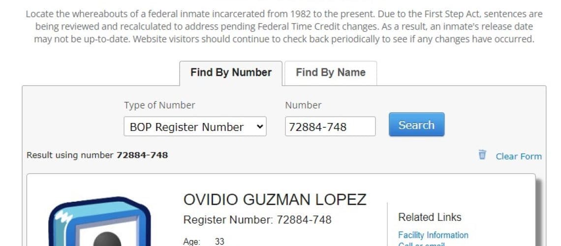 BOP, extradicion, Ovidio Guzmán