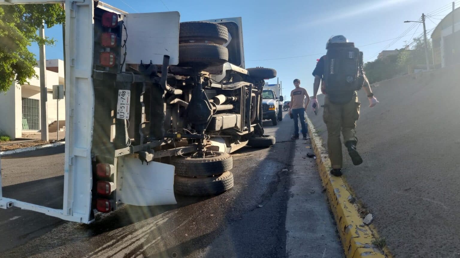 accidente, Culiacán, Volcadura