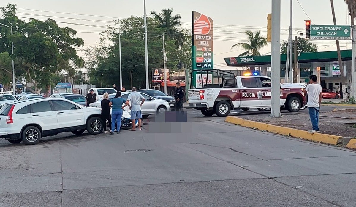 Choque, Los Mochis, motociclista