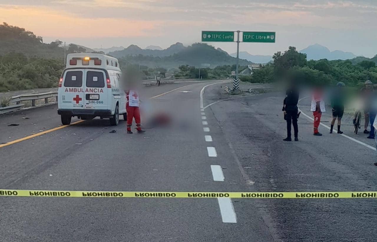 accidente, ciclista, Mazatlán