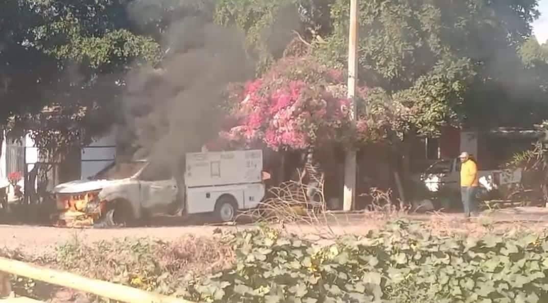 camioneta, El Fuerte, gas, incendio