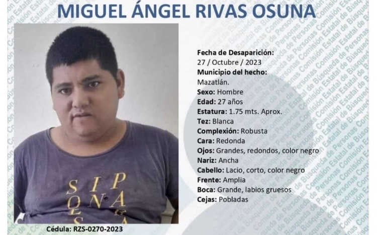 desaparecido, Mazatlán