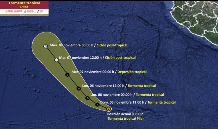 clima, Tormenta Pilar
