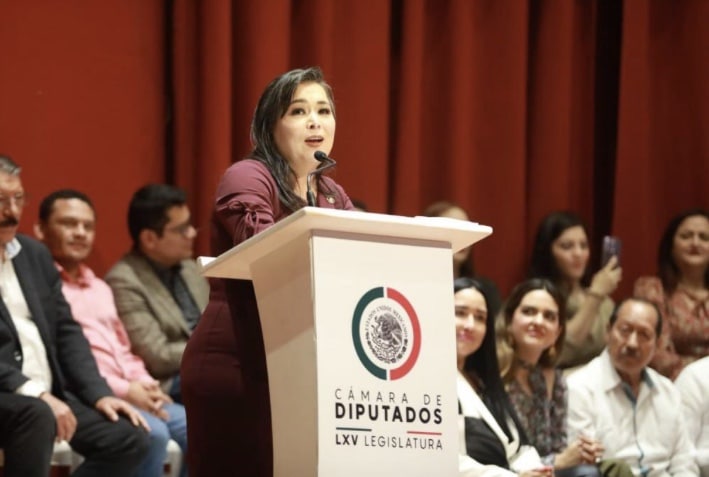 diputada, Himno Nacional, MORENA