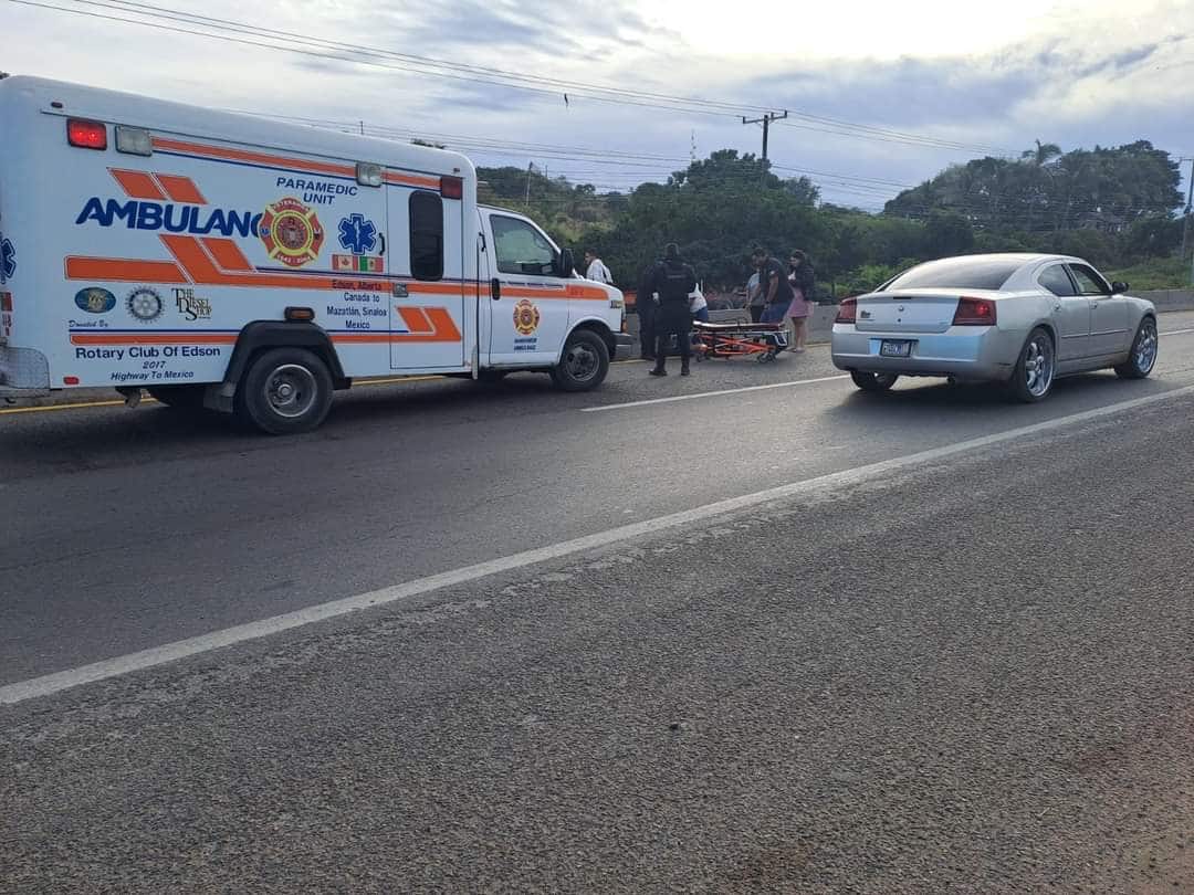 accidente, Herido, Mazatlán, motociclista