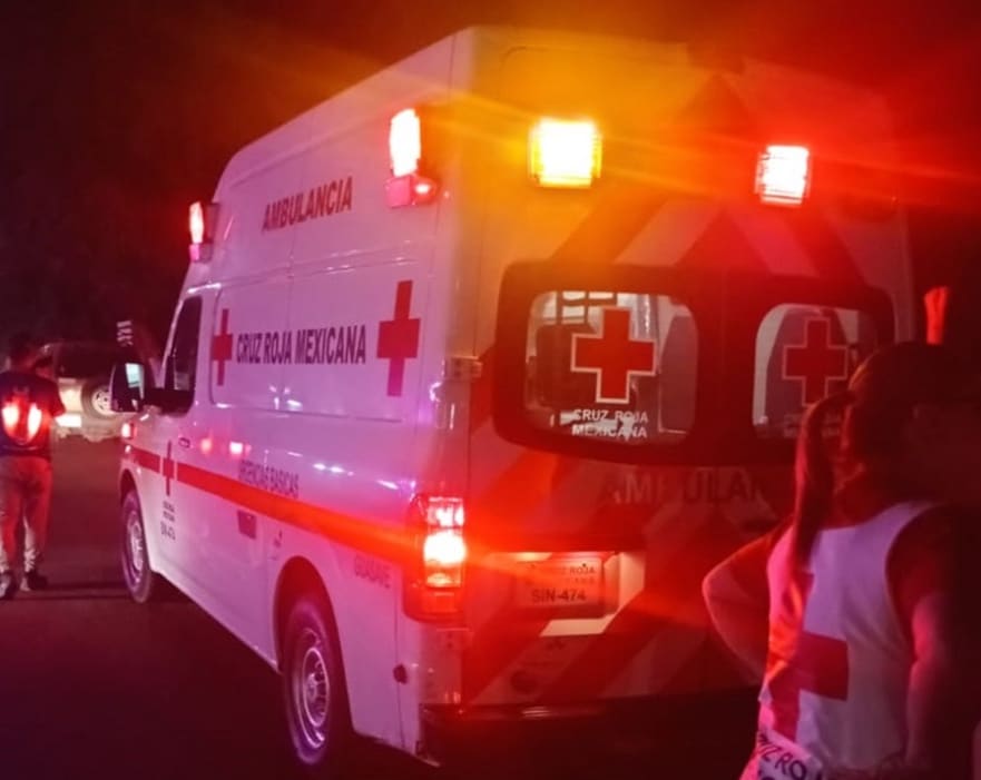 accidente, Ambulancia, Choque, Guasave, motociclista