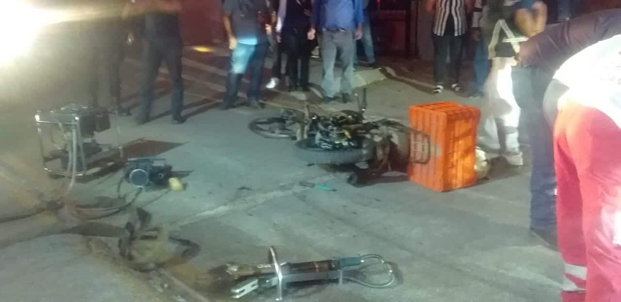 Choque, Guasave, heridos, Menor, motociclista