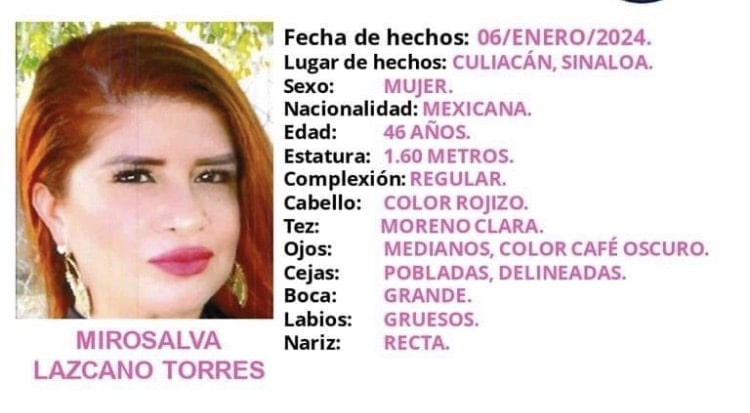 Culiacán, Desparecida, Miroslava Lazcano