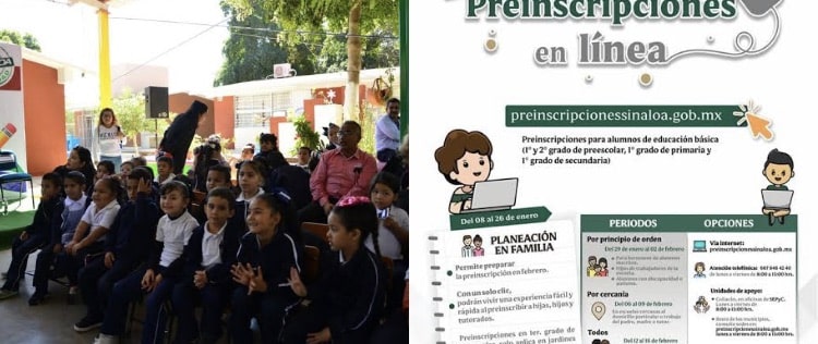 Escuelas, preinscripciones, Preinscripciones Sinaloa