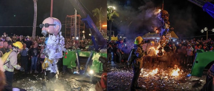carnaval, Mazatlán, Quema mal humor