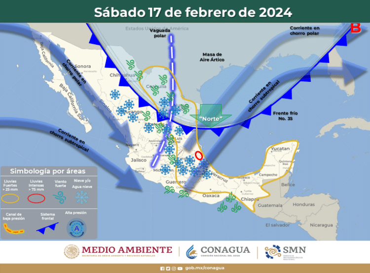 clima, frío, México