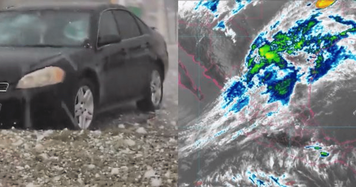 clima, frente frío, Granizada