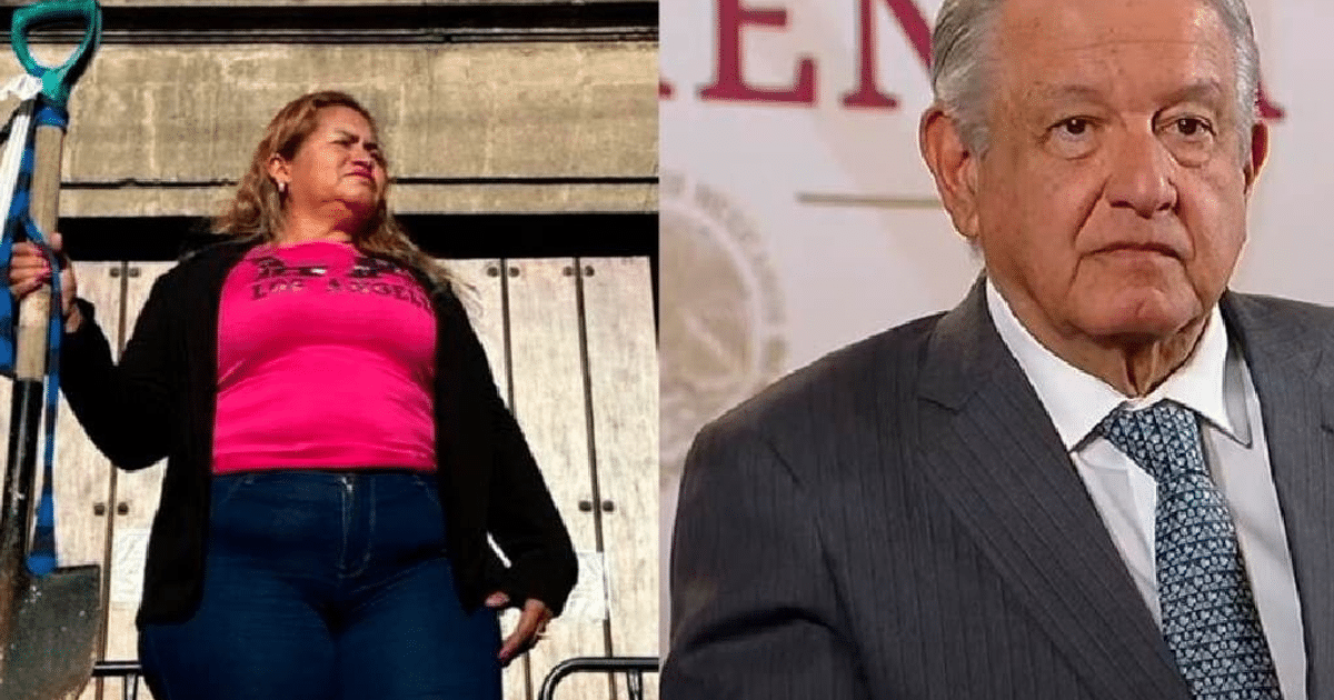 amlo, Ceci Flores, Manifestación