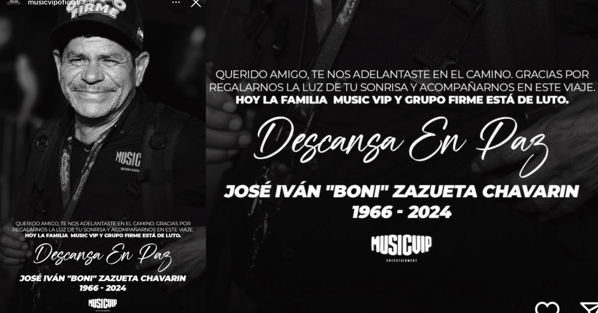 fallece, Grupo Firme, integrante