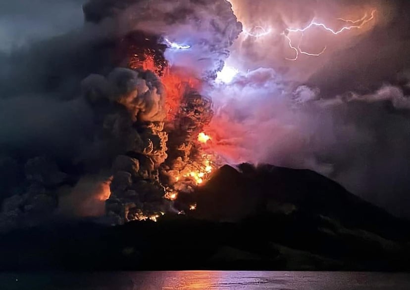 Indonesia, volcan